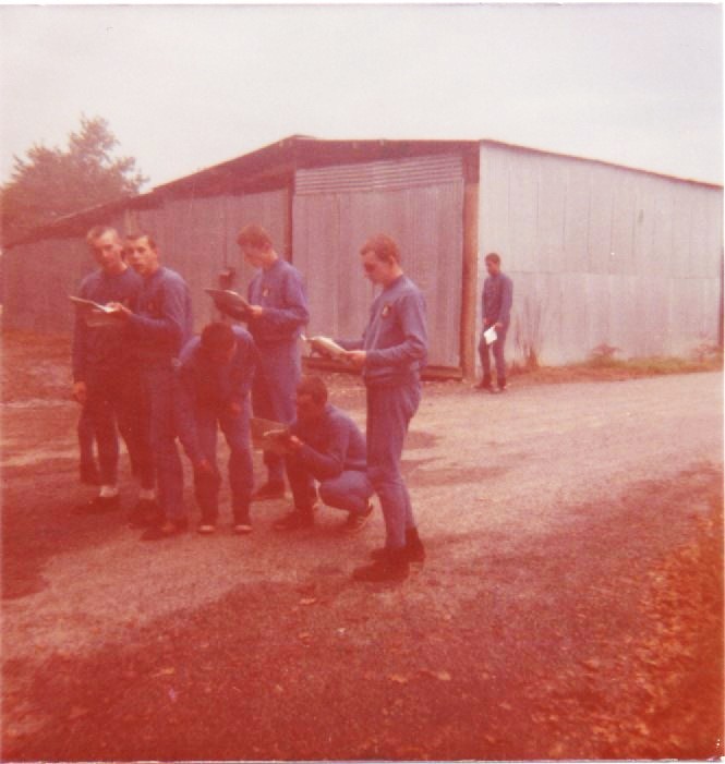 1 peloton descoubes compagnie colin 11cie pau octobre 1976